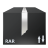 Rar Files - Black Icon 48x48 png